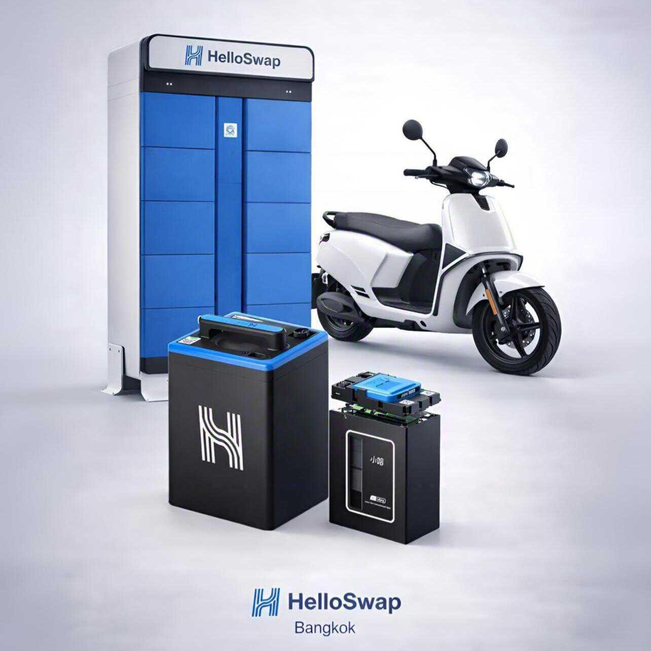 HelloPower & HelloSwap battery swap network deployment in Bangkok, Thailand